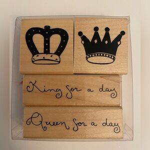 CTMH S364 Your Highness rubber stamps EUC